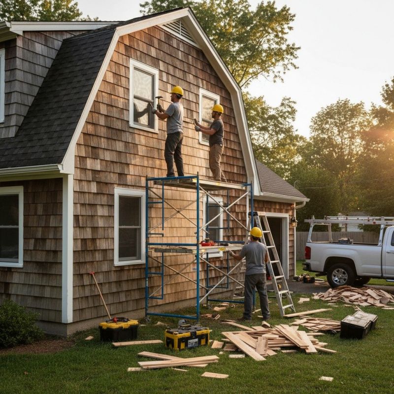 Local Cedar Shake Roof Repair pros at work